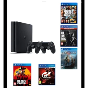 Playstatıon 4 Slım 1 TB Teşhir Ürün + 5 Adet Oyun 12 Ay Garantı