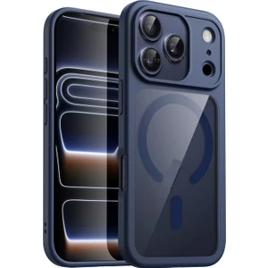 Iphone 17 Pro Max Kılıf Krom Mika Magsafe Arkası Şeffaf Hassas Butonlu Mat Yumuşak Renkli Kenarlı