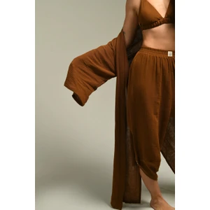 Organik Pamuk Baggy Şalvar Pantolon Yoga Pantolonu