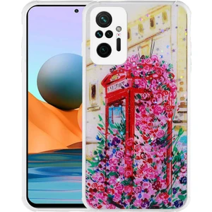 Xiaomi Redmi Note 10 Pro Kılıf Simli Desenli Kamera Korumalı Parlak Omsy Popy Kapak-Kulübe