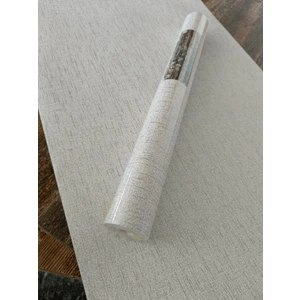 Kms Home Sade Desenli Gümüş Detaylı Hava Alabilen Duvar Kağıdı 53  cm  x 10 Metre