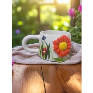 Seramik El Yapımı 3 Boyutlu Fincan