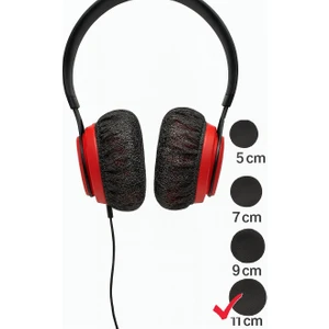 Tek Kullanımlık Kulaklık Hijyen Bonesi, Kulaklık Kılıfı - Siyah-11 cm  ( XL)