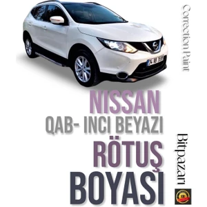 Nıssan Qashqai - Inci Beyaz Otomobil Çizik Taş Izi Giderici Rötüş Boyası 20+20ML Çift Şişe