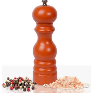 Kiremit Ahşap Tuz ve Karabiber El Değirmeni Öğütücü Grinder 18 Cm