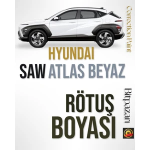 Hyundaı - Saw -Atlas Beyazı - Rötüş Boyası - I10, I20, Tucson , Elantra , Kona , Bayon