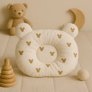 %100 Pamuk Kumaştan Mickey Mouse Bebek Düz Kafa Yastığı