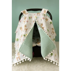 %100 Pamuk Müslin ve Pike Kumaştan Puset Örtüsü ve Minderi