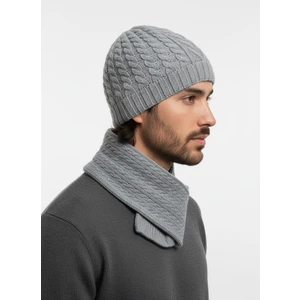 Erkek Yün Kışlık Örme Bere Atkı Ikili Set Takım