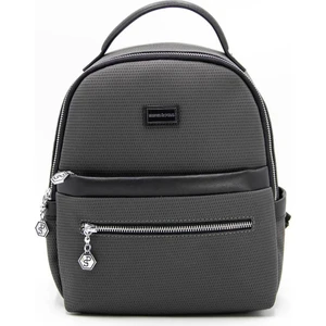 Silver Polo Silver  Polo Kadın Sırt Çantası Koyu Antrasit -Mat  Siyah NV1061