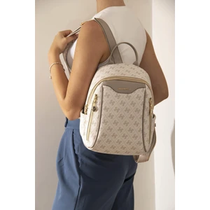 Silver Polo Kadın Sırt Çantası Bej - Kum Rengi SP906