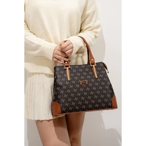 Silver Polo Kadın El Çantası Kahve Sarı  - Taba SP667