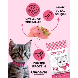 Premium Cat Kitten Tavuklu Yavru Kedi Maması 1.5 kg