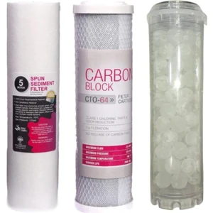 Bina Girişi Su Arıtma Cihazı 3 Lü Filtre Seti - Daire Girişi Su Arıtma Filtre Seti