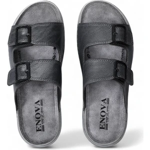 Gün Boyu Rahatlık Sunan, Şık ve Dayanıklı Erkek suni deri Terliği