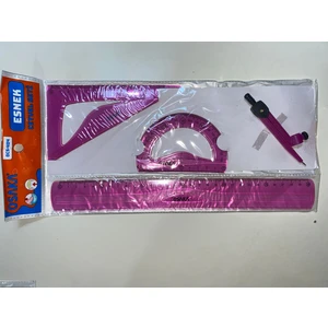 Esnek Dayanıklı Çizim Seti- Cetvel Seti