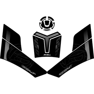 Rvell Cf Moto 450MT ( 2024 ) Uyumlu Tank Pad Set Gri