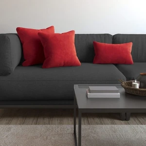 Demor Home Soft Series Saltanat Kırmızısı Kırlent, Yastık Kılıfı
