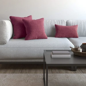 Demor Home Soft Series Lavanta Pembesi Kırlent, Yastık Kılıfı
