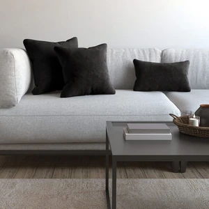 Demor Home Soft Series Panter Siyahı Kırlent, Yastık Kılıfı