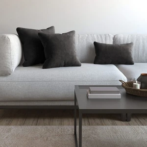 Demor Home Soft Series Duman Grisi Kırlent, Yastık Kılıfı