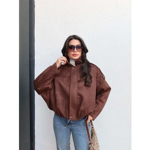 Süet Görünümlü Bomber Ceket