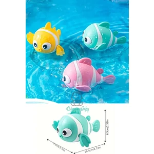 3 Adet Kurmalı Balık Bebek Banyo Oyuncağı Küvet Havuz Banyo Denizde Yüzen Oyuncak