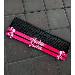 Barbie Araç Pleksi Plakalık