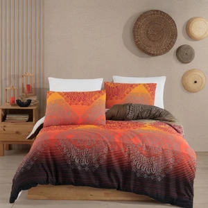 Lodos Home Conzaliza %100 Pamuklu Çift Kişilik Nevresim Takımı-Siyah/kırmızı