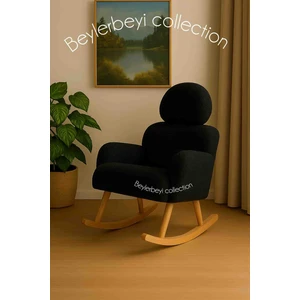 Sallanan Sandalye, Ayarlanabilir Başlıklı Sallanan, Tedy Kumaş , Tekli Koltuk, Berjer