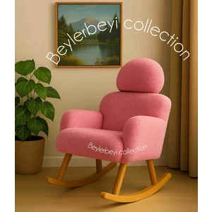 Sallanan Sandalye, Ayarlanabilir Başlıklı Sallanan, Tedy Kumaş , Tekli Koltuk, Berjer
