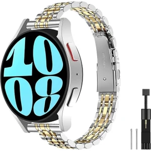 Samsung Galaxy Watch 7 6 5 4 Uyumlu Paslanmaz Çelik Ince Slim Rolex Tasarım Kordon