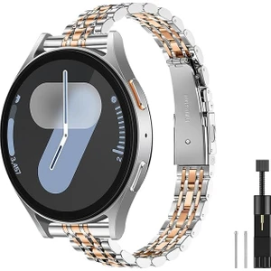 Samsung Galaxy Watch 7 6 5 4 Uyumlu Paslanmaz Çelik Ince Slim Rolex Tasarım Kordon