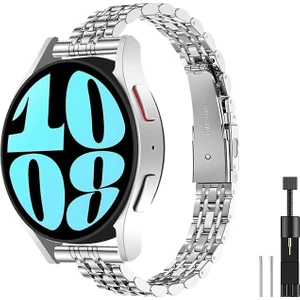 Samsung Galaxy Watch 7 6 5 4 Uyumlu Paslanmaz Çelik Ince Slim Rolex Tasarım Kordon