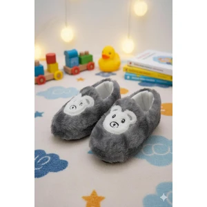 Dama Desenli Kaydırmaz Taban Kreş Ev Okul Ayakkabısı Bebek Çocuk Panduf Ev Botu