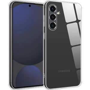 Samsung Galaxy S24 Fe Uyumlu Sararmaz Hoparlör Toz Korumalı Sert Şeffaf Kılıf