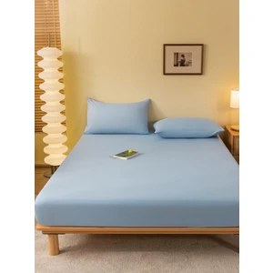 Vessino Home Pamuklu Lastikli Çarşaf Takımı Tek Kişilik Çift Kişilik Battal Boy 57 Tel Kumaş Ebatlı Beyaz-Renkli