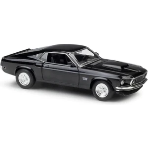Oyuncak Metal Model Araba 1/36 Çek Bırak Siyah 1969 Ford Mustang