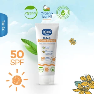 Wee Baby Organik Bebek  Güneş Kremi  Spf 50+ 75 ml