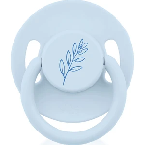 Wee Baby Pure Yuvarlak Uçlu Kauçuk Emzik No:1 Mavi 0-6 Ay