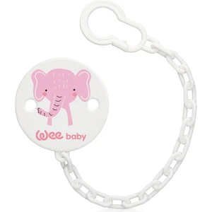 Wee Baby Desenli Emzik Askısı - PEMBE FİL