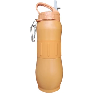 Bear Dear Pipetli 830 ml  Silikon Kemerli Çelik Matara