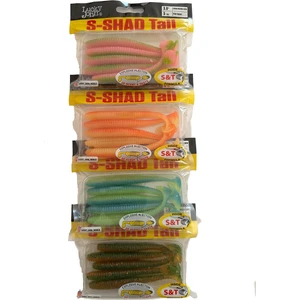 Lucky John S-Shad Tail 3.8'' 9.65CM 5p Silikon Yem