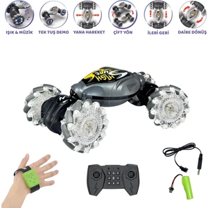 Bilekten Kontrol El Sensörlü Uzaktan Kumanda Sarjlı Işıklı Sesli 4x4 Drift Atan Akrobat Stunt Araba
