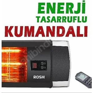Balkon Iç ve Dış Mekan 2500 Watt Holojen Loş Işıklı Isıtıcı