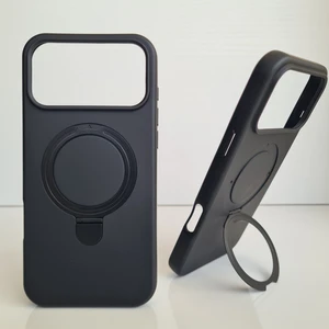 iPhone 17 Promax Magsafe ile Uyumlu Standlı Yumuşak Soft Mükemmel Manyetik Silikon Kılıf