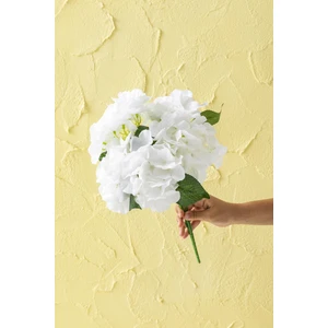 Güleç Yapay Çiçek Yapay Ortanca Çiçeği Beyaz 45 cm