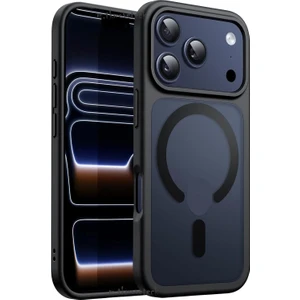 Iphone 17 Pro Kılıf Kamera Çıkıntılı Mat Magsafe Wireless Şarj Destekli Renkli Hassas Butonlu Kapak