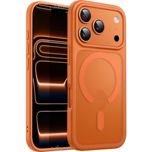 Iphone 17 Pro Kılıf Kamera Çıkıntılı Mat Magsafe Wireless Şarj Destekli Renkli Hassas Butonlu Kapak