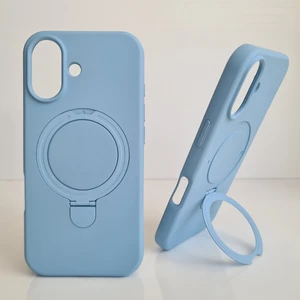 iPhone 17 Magsafe ile Uyumlu Standlı Yumuşak Soft Mükemmel Manyetik Silikon Kılıf